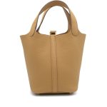 Hermès Biscuit Clemence Picotin Lock 18 Gold Hardware - Image 4